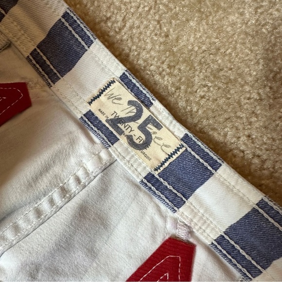 New Free People Firecracker Stripe Flare Pants Size 25 - Picture 4 of 5